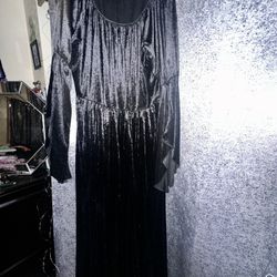 Women’s Xxl Long Sleeve Black Dress / Costume