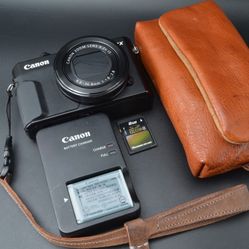 Canon PowerShot G7 X Mark II Digital Camera Black Wi-Fi 20.1MP #C62