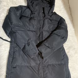 Fabletics Puffer Jacket Women XS Detachable Hoodie 