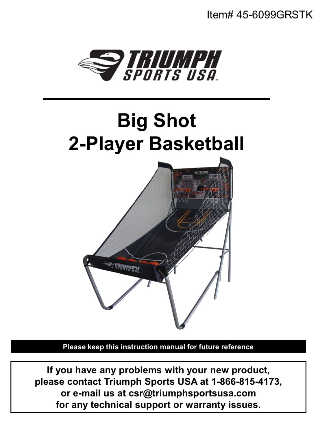 Triumph Basketball 2-player hoop