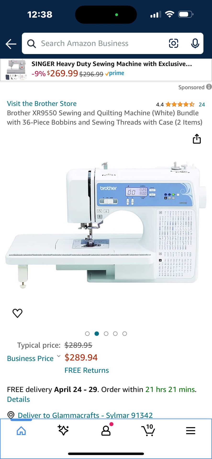 Brother Sewing Machine 