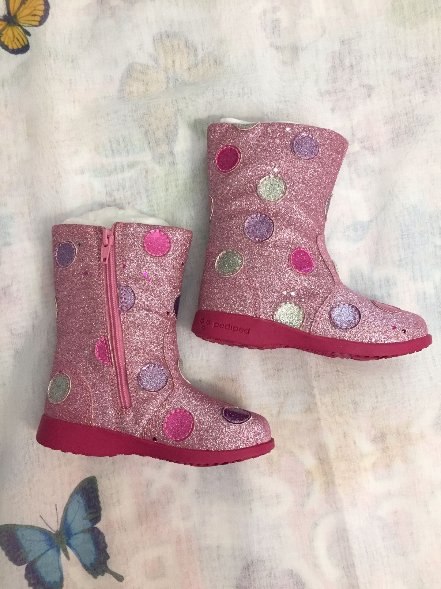 PEDIPED GIRL BOOTS SIZE 23 (7) PINK