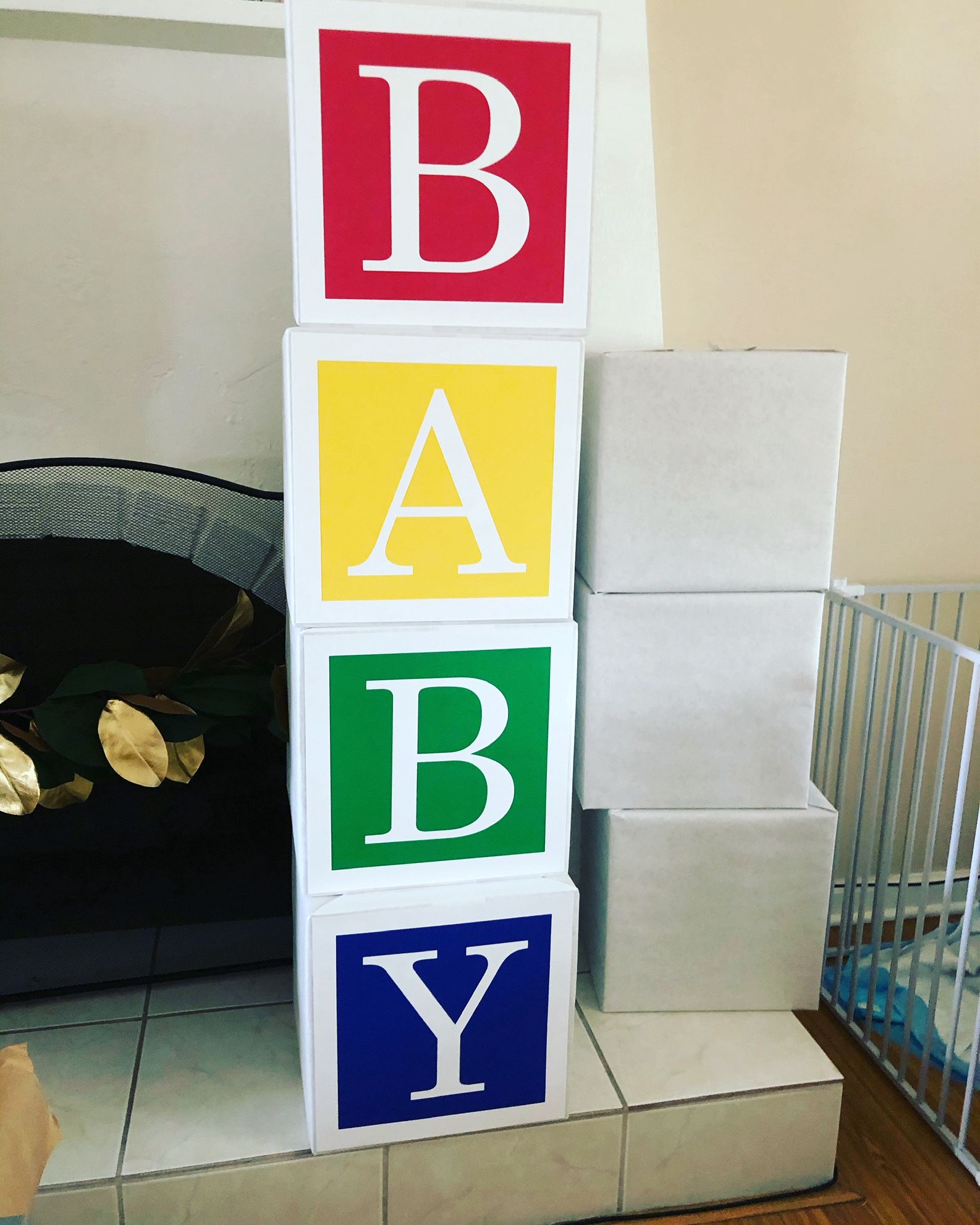 Large Baby Shower blocks, custom baby name blocks nursery decor, baby shower decoration, photo prop