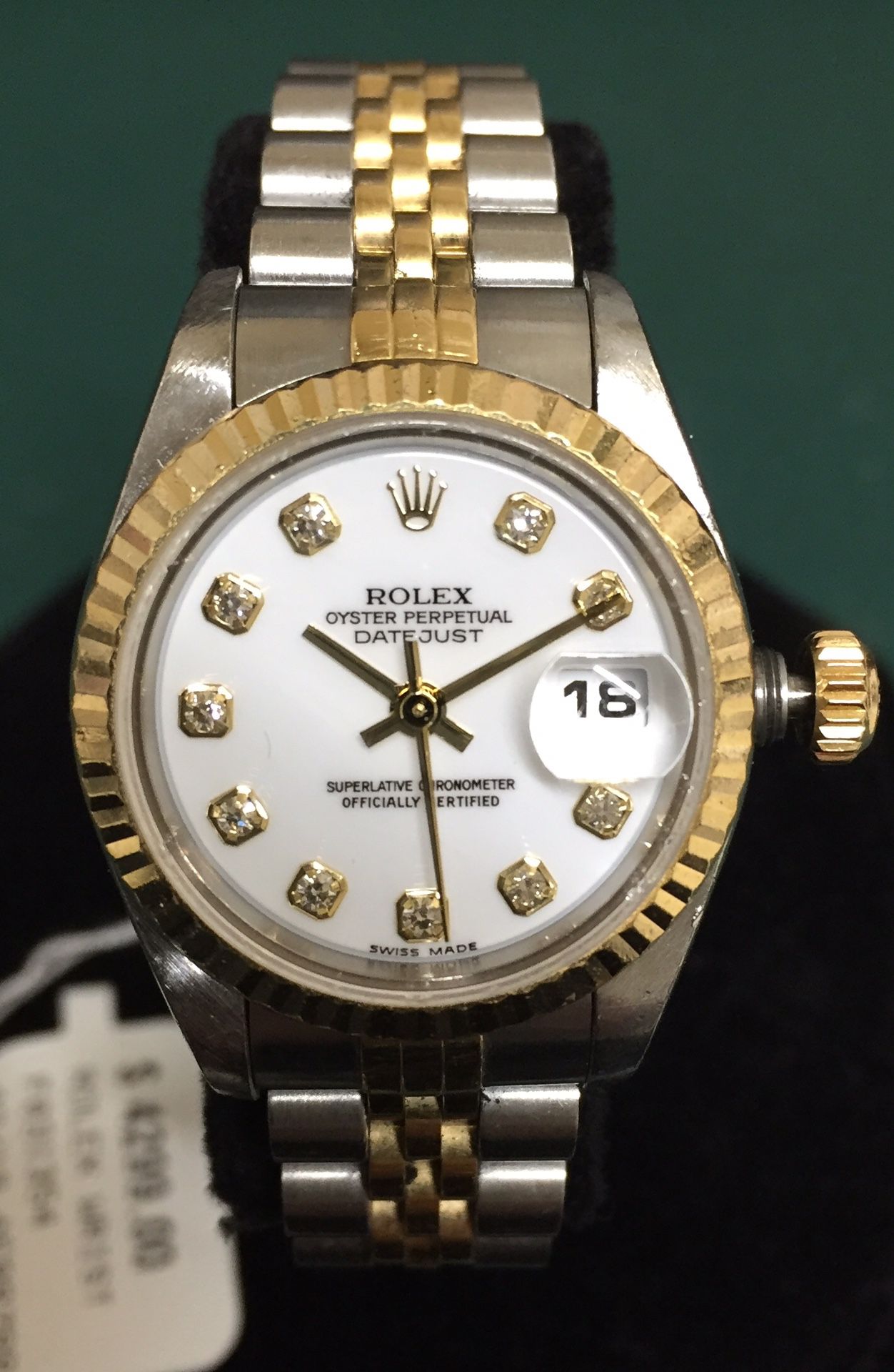 Rolex two tone 18K & stainless ladies Datejust watch 79173