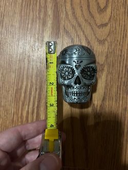 3 Piece Skull Metal Alloy Tobacco Spice Grinder Crusher Dia de los muertos