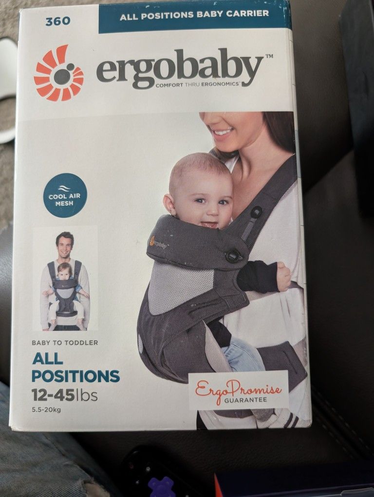 Brand New Ergobaby 360 All Position Baby Carrier With Lumbar Support