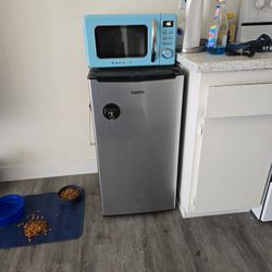 Small Fridge and Microwave 