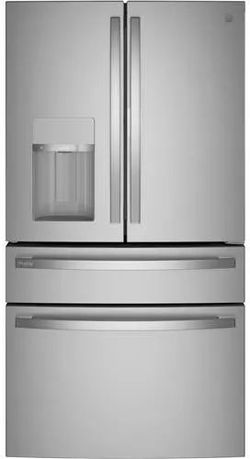 GE Profile 27.9 Cu. Ft. Smart Fingerprint Resistant 4  PVD28BYNFS-Door  