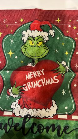 Grinch Garden Flag 