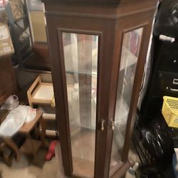Antique lighted china cabinet