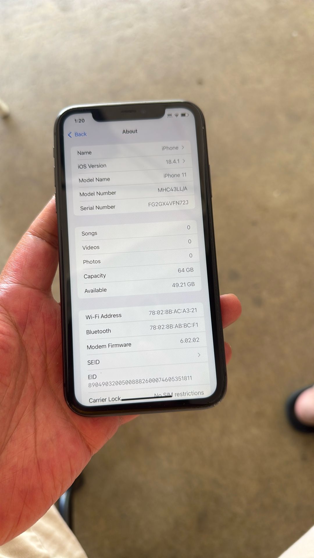 iPhone 11 64g Unlocked
