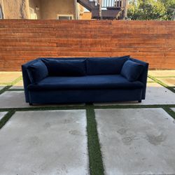 West Elm Ink Blue Sleeper Sofa