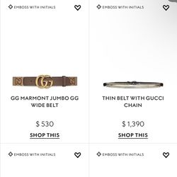 GUCCI BELTS