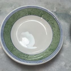 (2) Johnson Brothers Jardiniere Green Fruit Dessert  Bowl 278933