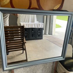 40” 32” blue metal  just painted no scratches 