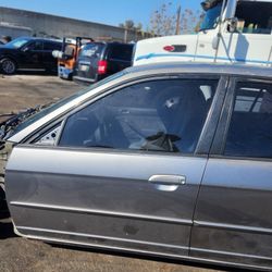 2001-2005 HONDA CIVIC BOTH LEFT DRIVER DOORS!