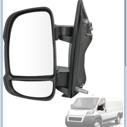 2014-21 Ram Promaster Driver Left Side Door Mirror with Heated Power Glass, Turn Signal Light 