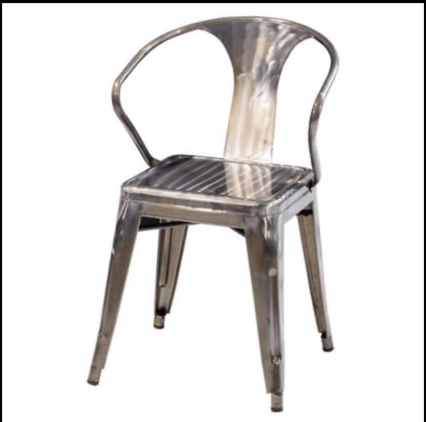 Rustic Metal Dinette Chair Or Bar Stool