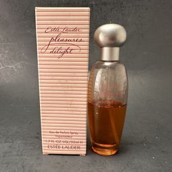 Estee Lauder PLEASURES DELIGHT Eau De Parfum EDP 1.7 OZ In Box Spray  (half full)