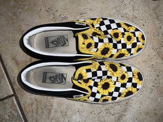 Sunflower Vans Size Woman 8