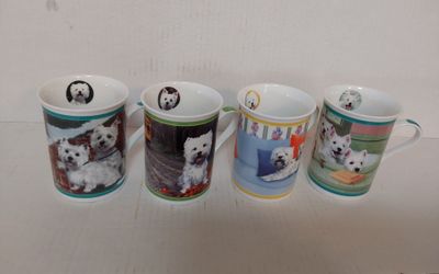 4 - Collectible Porcelain Mugs / Cups