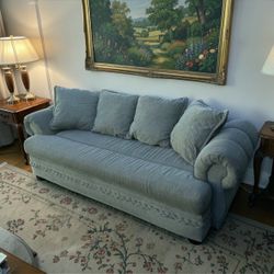Full Size Sofa – Soft Gray Fabric – Free Delivery
