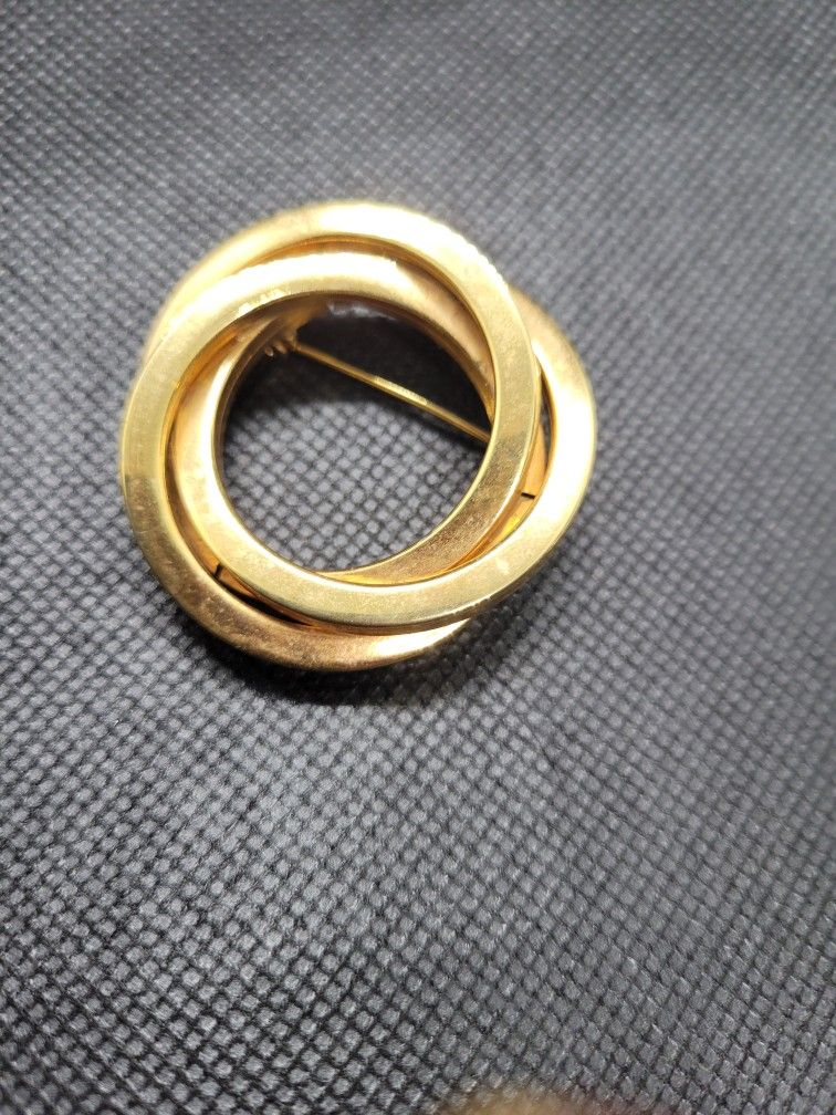 Triple Circle Brooch