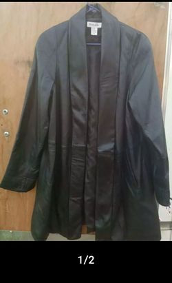 Real leather one size jacket new