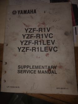 2005 YZF r1 supplementary service manual