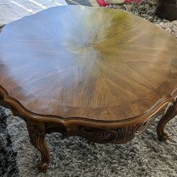 Stunning Vintage Solid Wood Coffee Table By Gordon's Johnson City Tennessee.