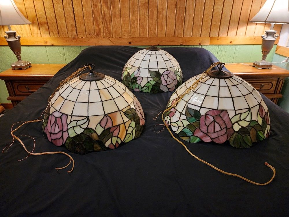 Tiffany Floral Stained Glass Lamp Shades