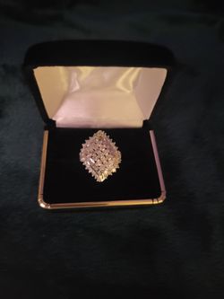 3 Full Carat Natural Diamond Cocktail Ring