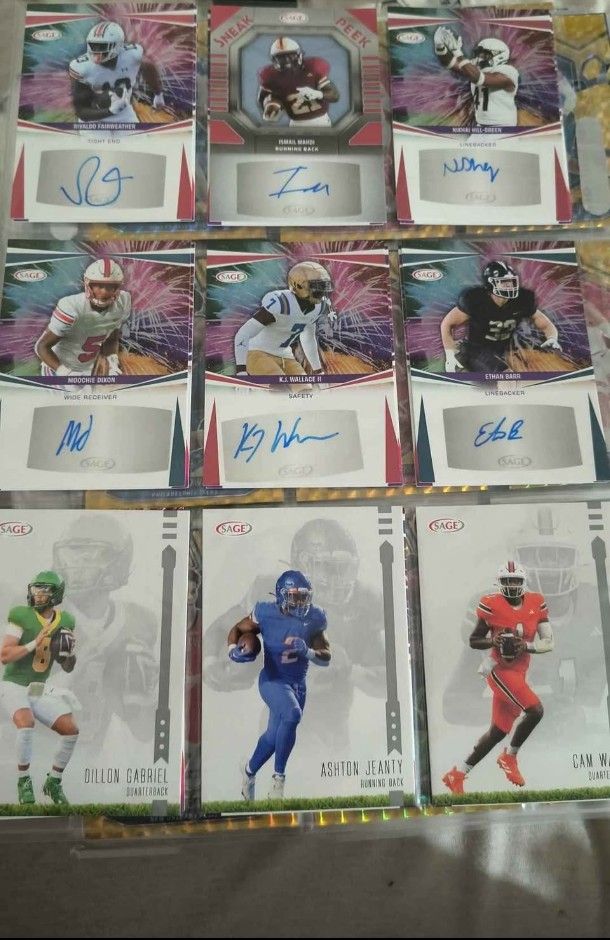 Autographed College Football Cards