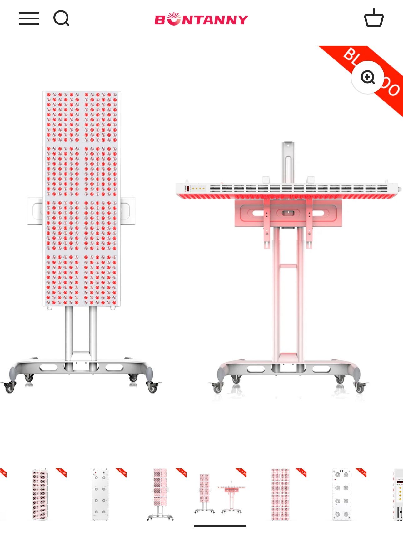 Bontanny Moving Pro Series Professional Red Light Therapy Device with Stand