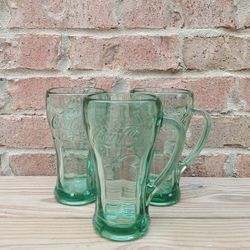 Vintage Libbey Glass Coca-Cola Mugs