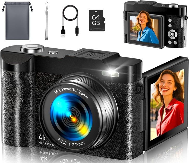 NEW 50MP Auto Focus 4K Digital Camera
