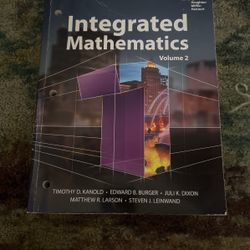 Integrated Mathematics Volume 2