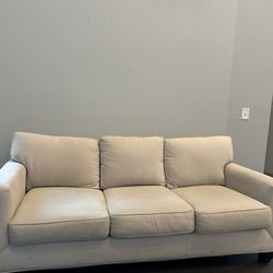 Beige Sleeper Sofa – Barely Used – $75