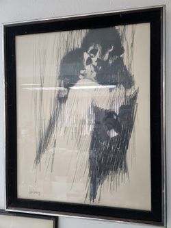 Aldo Luongo "Kiss" Lithograph 31"x25"