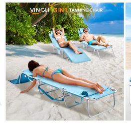 New Beach lounge chair/ tanning lounger!