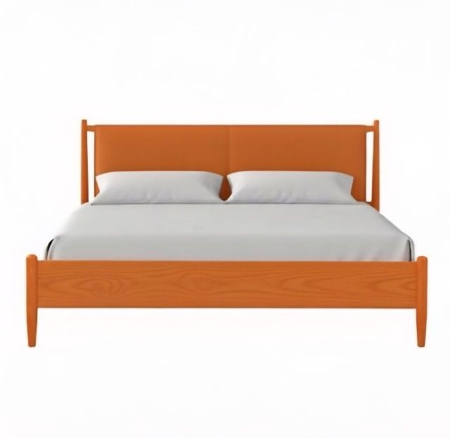 New🔸️ King Size Wood Platform Bed Frame No Box Spring Needed In The Box Seal..