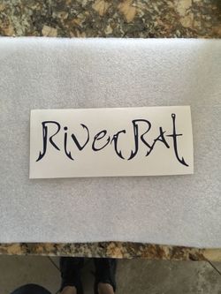 River rat vinyl decal