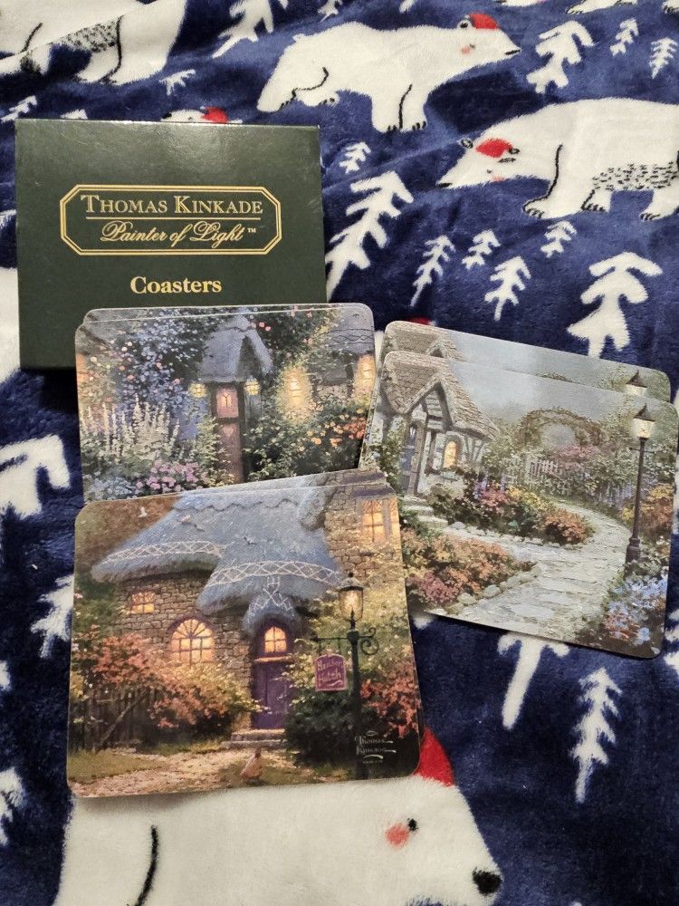 MARKED TO SELL Thomas Kinkade Painter Of Light Coasters