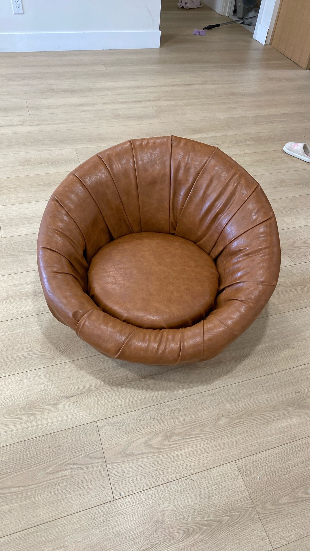 Faux Leather Seat Chair