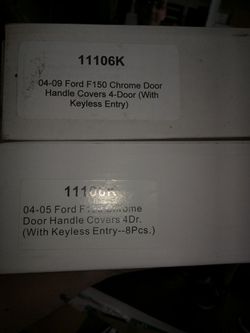 Chrome door handle kits for F-150