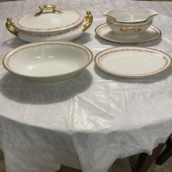 Antique serving dishes