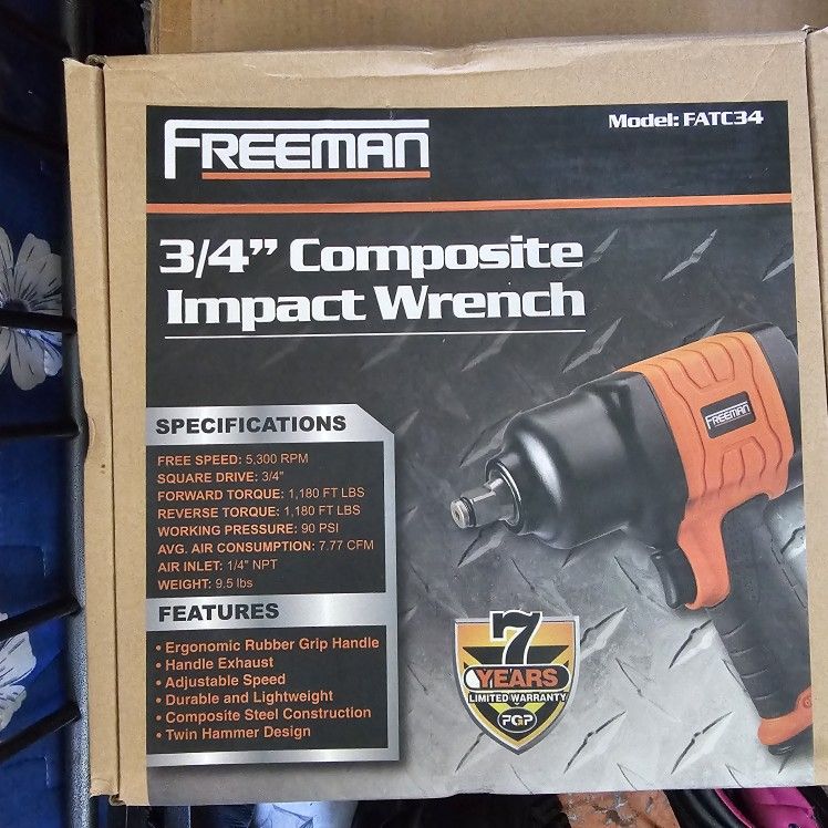 Impact Wrench Freeman New In The Box Retail Price 256