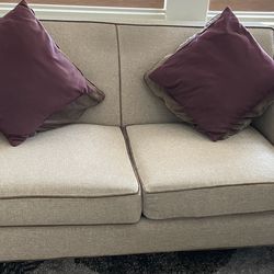 Living Spaces Sofa and Love Seat