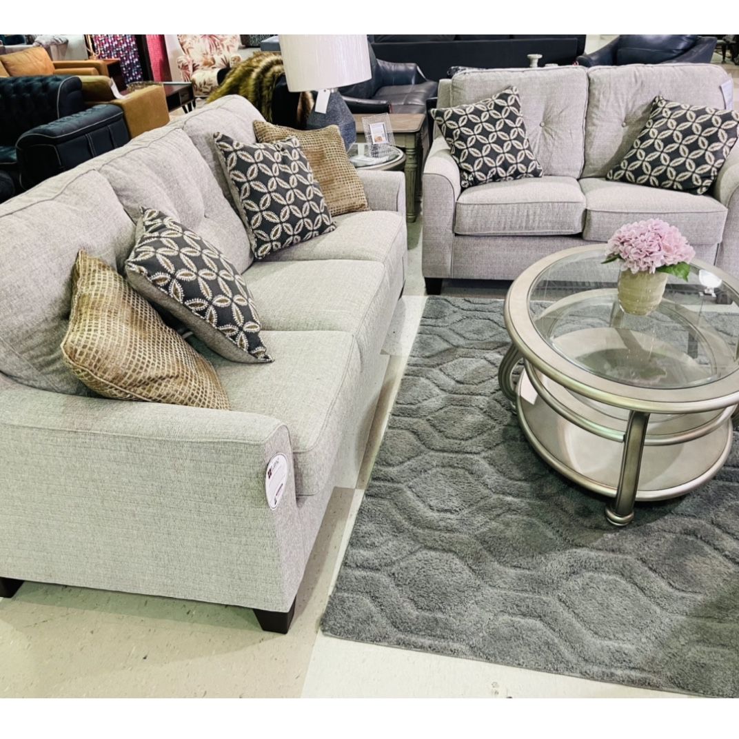 Sofa Love Chair Set Beigie Fabric 🤩IN STOCK💥$49DOWN-TakeNow-PayLater with financing 
