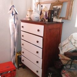 Antique Chest 4 .5 Ft Tall 